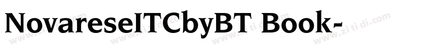 NovareseITCbyBT Book字体转换